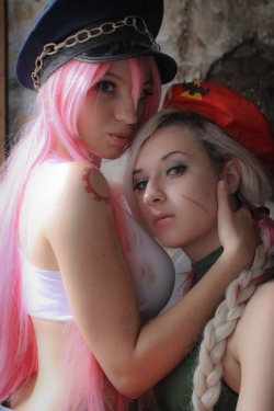 sexynerdgirls:  Cammy and Poison by MishiroMirage on @DeviantArt