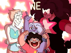 mellowmonsters:   after literal weeks i finally finished it!! a sad take on the steven universe theme and this post redone. 