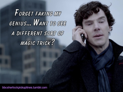 &ldquo;Forget faking my geniusâ€¦ Want to see a different sort of magic trick?&rdquo;  Based on a suggestion by anonymous.