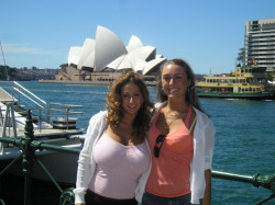 boobsruinfriendships:  There is a beautiful, once in a lifetime symmetry in this shot.  Tessa is built like the Sydney Opera House; curvy, bold, impossible to miss.  Eileen is built like a beach side office building; tall, boxy, ordinary.  If Tessa