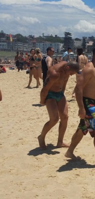 tightgearguys:  Bondi Beach Blast of hotties!!!  See more of these at http://tightgearguys.tumblr.com/