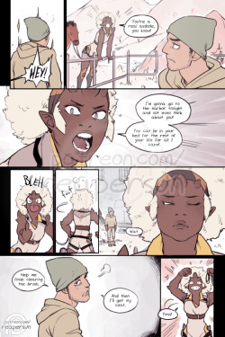 thedirtcrown:  The Dirt Crown - Supported by my funders on Patreon &lt;-page 14 - page 15 - page 16-&gt; The Dirt Crown is an original comic project I’m funding through  Patreon. If you wanna see what I can do outside of fanworks then please  consider