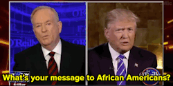 micdotcom:  micdotcom:  Bill O’Reilly just managed to come off worse than Donald Trump. Not only is O’Reilly’s stereotyping of black Americans offensive — it’s hypocritical.  Update: Larry Wilmore saw this O’Reilly segment and had some words