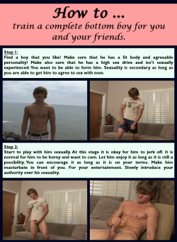 chastestories:  How to Train a Complete Bottom Boy(source images: seancody)