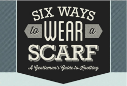 lifemadesimple:  Gentlemen: A Guide for 6 ways to tie a Scarf
