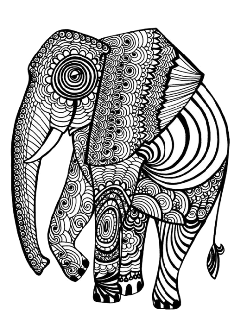 zen elephant coloring pages - photo #7