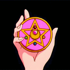 eternal-sailormoon:   Sailor Moon’s Henshin Items:The Crystal StarThe Crystal Star was the second henshin item that Usagi received. It was used in the Black Moon Arc in the manga, and predominantly in the R season of Sailor Moon. Usagi could transform