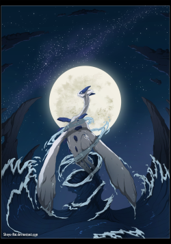 doruna:   Been thinking of drawing Lugia for a long time, and finally got to do it ~Lugia is one of my favourites of the legendaries, together with Mewtwo and Genesect. Always loved the design C: 4 hours in Sai ~      