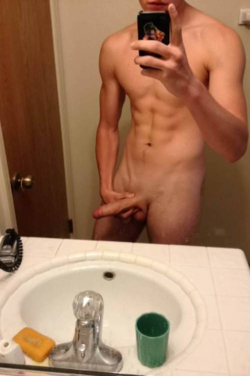 Shaved uncut white dick
