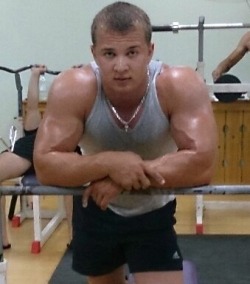 theruskies:  Bold brawny Russian teen tough. He looks so confident, so impudent… Fuck me!! He has such a huge calves!!  I Get Kick Out Of Russian Guys  holy fuck