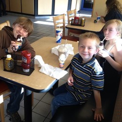 Before the dance I took Sophia and the boys to Dairy Queen :-)