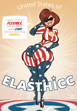   Helen Parr - ElasTHICC - Cartoon PinUp Sketch Commission  Happy 4th of July to fellow Americans, internationally known as #MrsIncredibledenceDay :DCommission for @zanpakutoman (https://www.deviantart.com/secretaccount80)   of our dear Helen Parr