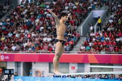 “Men&rsquo;s  3m Springboard Finals - Singapore Diver Mark Lee clinched bronze in the  Men&rsquo;s 3m Springboard final. His brother, Timothy Lee finished 4th in  the same event. Well done, Mark and Timothy!”Photo Credit: Adrian Seetho