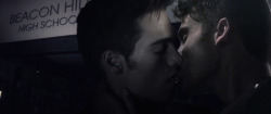 demon48180:  Thiam Fake  Liam (Dylan Sprayberry) Theo (Cody Christian) kiss after school.. full size at 2551x1076here https://demon48180.livejournal.com/216596.html
