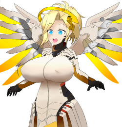 alphaerasure:  Commission of Mercy (Overwatch) BE for  Busmansam! ^^ 