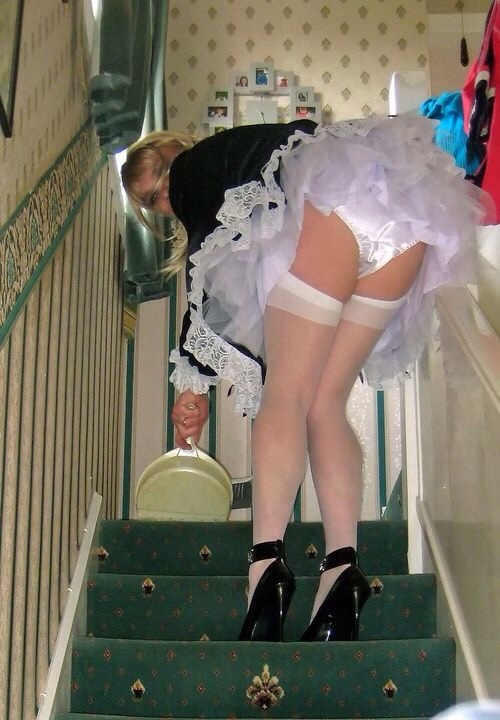 Maid serving