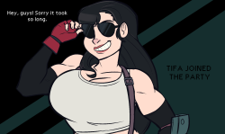 dansome0203:  I would be 100% okay if Square Enix redesigned Tifa like how they redesigned Barret (even if its too dark to wear sunglasses).  