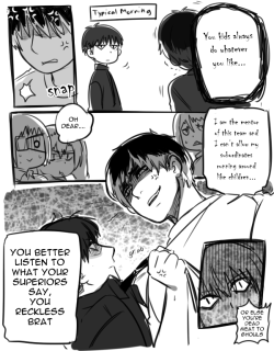 rainbow-taishi:  Request Tokyo Ghoul :re comic  &ldquo;What if Sasaki Haise becomes Sasarious all of a sudden early in the morning?&rdquo;  ((apologies for sucky beginning haha))