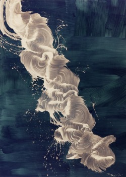 arpeggia:  James Nares - I Can Tell, 2010, iridescent pigment and wax on linen, 94” x 67 1/4” | More posts 