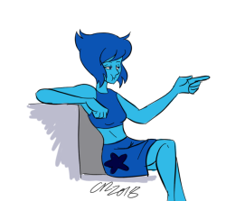 My prediction on the new Crystal Gem outfit for Lapis. New tablet FYI.
