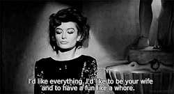 twiggyes: . Anouk Aimée in La Dolce Vita (1960) 