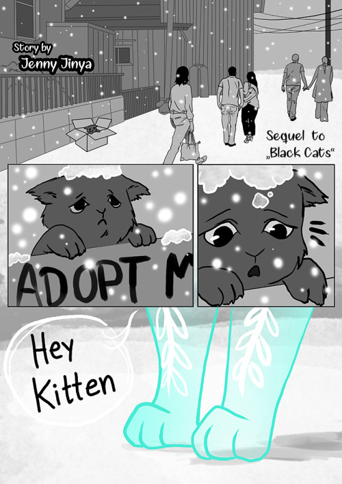 jenny-jinya:TW: death / animal death I have not only a little Christmas story for you, but also a continuation of “Black Cats”. Because I don’t want to leave you sad for the holidays, you’ll get to know Reaper’s secret little helper. Even the