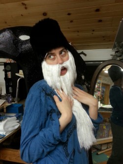 North, go home, you are drunk.  Nyssa&rsquo;s parading around in my beard guys help.