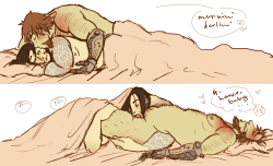 scarmonaspron: Cinnamon Roll Jesse McCree @sake-and-whiskey, hallelujah for the after hours mchanzo asks; I am def drawing my favorites.  sidenote: who owns the pink bed sheet set?? :o 
