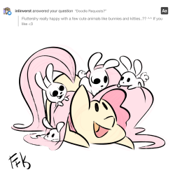 fluttershythekind: Lots of bunnies ^_^  This is the last one I can do tonight, but I want to thank everyone who submitted a request tonight! I wish I could do all of them &lt;3  and thank you for this request specifically @inlinverst  Love you all,  ~FtK