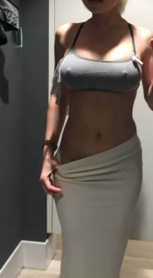 Submit your own changing room pictures now! Trying on a new top via /r/ChangingRooms http://ift.tt/29SjOCJ