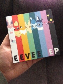 ocremix:  Physical copies for The Eevee EP are in! So glad to finally have these printed up and ready to give out at our convention appearances. The first place you can get one of these is at ConnectiCon, this weekend in Hartfort, CT. We’ve got two
