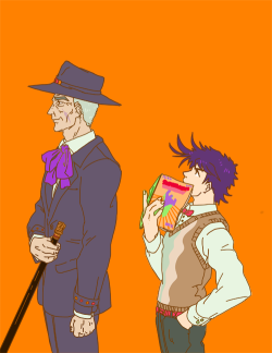 bocchickenbocdoodles:  Speedwagon so handsome gentleman in Part 2 he must have tried hard… like learn all the gentlemanly mannerisms and stuff Wondering if Joseph secretly admired his style though because of the hat  Just the hat yes but my imagination