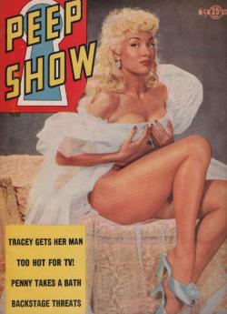 Lilly Christine appears on the cover of an issue of &lsquo;PEEP SHOW&rsquo; magazine..