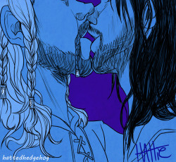 hattedhedgehog:   I’m still not super into Durincest, and so I was really nervous about experimenting with fan art of it in case of getting some hate for it. But then I remembered that I can draw whatever the fuck I want, and if you don’t like Durincest