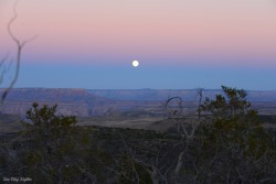 Super moon over the Grand Canyon.