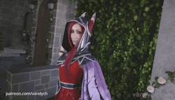 vandych:  Hi pals, Here’s a set of GIF cosplay Xayah from League of Legends. We make all the costumes ourselves.If you like my cosplay, you can support me here. https://www.patreon.com/vandychOr just make a repost.Here you are my rays of everything