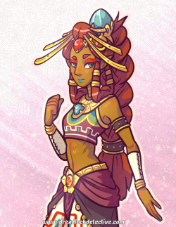 dreadlock-detective: An older Riju with a fusion of BotW and Ocarina Gerudo design because (in case you hadn’t noticed) I am a massive dork~  Every artist I follow: Posting something maybe 1 or 2 times a week or less  Me: Testing how frequently you