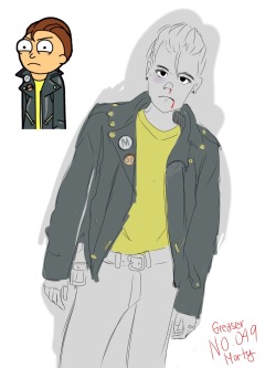 jcdie:  Greaser morty 💕 more doodles. 