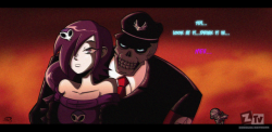 chillguydraws:   Danger Zone Believe it or not a Facebook comment gave me this idea after an image was posted of Raven and Slade from the Teen Titans episode “Birthmark” (Great episode btw).   I tried to make it a little like a screenshot but I’ve