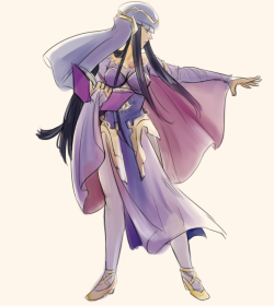 dekoart:  I tried drawing Tharja in Mirage!Tharja’s outfit from the upcoming SMT x FE game since I liked its design so much. 