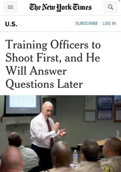 shortheaux:  blackkidzen:  darvinasafo:  http://m.dailykos.com/story/2015/08/03/1408341/-Psychologist-openly-admits-he-trains-police-officers-to-shoot-first-and-ask-questions-later      S-I-G-N-A-L B-O-O-S-T  No. YOU DON’T GET TO DO THIS AND SLIP UNDER