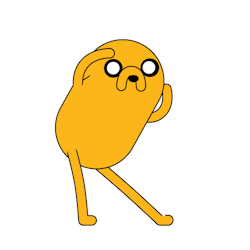 brunadepaulablog:  JAKE from Adventure Time. Animation and Illustration. After Effects. 