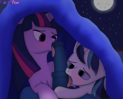 galacticham: Double blowjob choose your own adventure! Getting a little incestuous here!? twilight/starlight: https://galacticham.tumblr.com/post/156634152592/double-blowjob-choose-your-own-adventure-sharing sunburst/starlight:  https://galacticham.tumblr