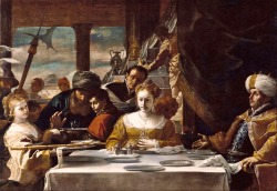 Mattia Preti (also called il Cavaliere Calabrese; Taverna, Catanzaro, 1613 - Valletta, Malta, 1699); Feast of Herod, 1656-61; oil on canvas, 252 x 177 cm; Toledo Museum of Art