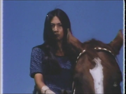 fuckyeahmeikokaji: Meiko Kaji (梶芽衣子) in episode 8 of Warring States Rock (戦国ロック はぐれ牙), 1973.   