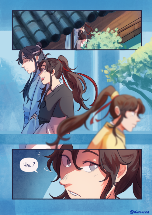 aimthrice:  praise (21pgs) - ft. doting uncles, a flustered nephew, &amp; hanguang-jun ignoring a cry for help   Keep reading