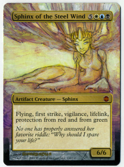 Pretty cool sphinx card alter.