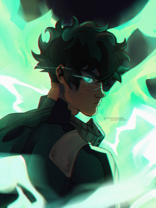khyvadraws:  Mom says it’s my turn to give pro-hero designs facial scars &amp; undercutsOk but what i f Deku had a scar resembling when he goes full cowl,,,