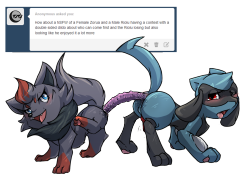 pokepornadventure:  Poor lil’ guy. Not used to that sort of abuse. C’mon, Riolu! You, uh… Have a type-advantage! Yeah. &gt;A &lt;