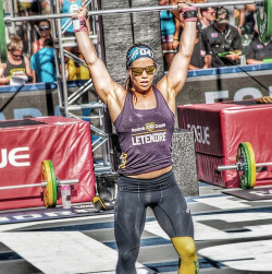 crossfitters:   Michelle Letendre: 4th Place overall CF Games 2014. David Helbig Photo. 
